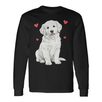 ホワイトゴールデンレトリバー ホワイトイングリッシュクリーム ゴールデンレトリバー 長袖Tシャツ - Kawaiitshirt