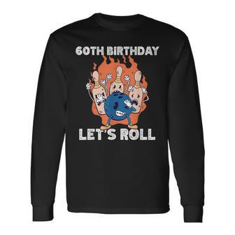 ボウリング 誕生日会 還暦祝い ボウラー お祝い 長袖Tシャツ - Kawaiitshirt