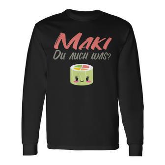マキ・デュ・オーシュはマキ寿司 巻き寿司 長袖Tシャツ - Kawaiitshirt