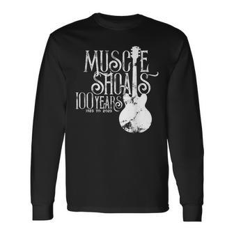 マッスルショールズ、アラバマ州ヴィンテージソウルファン100周年記念 長袖Tシャツ - Kawaiitshirt
