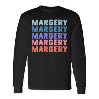 マージェリー 面白いギフト名 名前入り 長袖Tシャツ - Kawaiitshirt