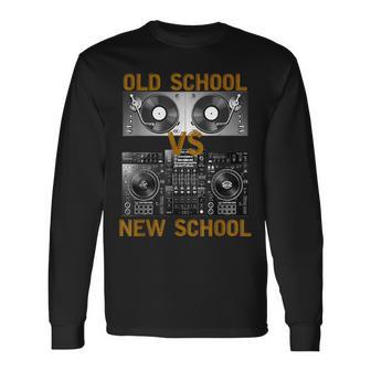 ミュージックdjs オールドスクールvs ニュースクールターンテーブル 長袖Tシャツ - Kawaiitshirt