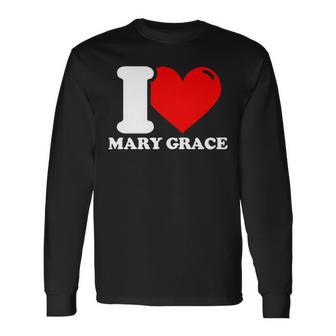 メアリー・グレースという名前が大好きです 長袖tシャツ 長袖Tシャツ - Kawaiitshirt