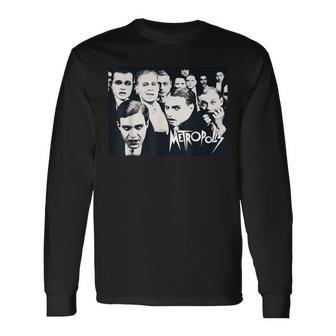 メトロポリス（Metropolis）- 男たちの乱痴気騒ぎ -1927年sf映画 レトロ アート かっこいい 長袖Tシャツ - Kawaiitshirt