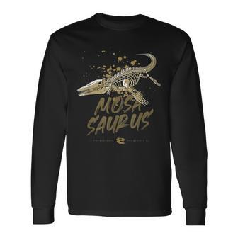 モササウルス スケルトン 古生物学者 化石 恐竜 恋人 長袖Tシャツ - Kawaiitshirt