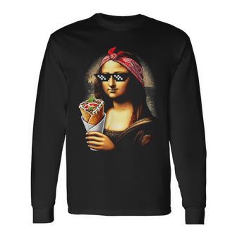 モナリザ ドネルケバブ 長袖Tシャツ - Kawaiitshirt