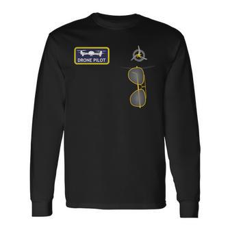 ユニフォームパイロット・ド・ドローン 長袖Tシャツ - Kawaiitshirt
