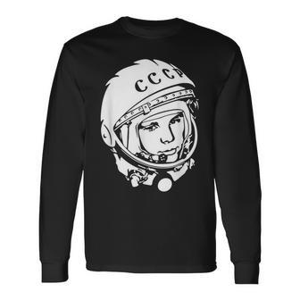ユーリガガーリン Cccpデザイン 長袖Tシャツ - Kawaiitshirt
