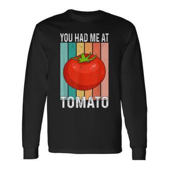 ユー・ハド・ミー・アット・トマト 長袖Tシャツ - Kawaiitshirt