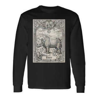 ライノセラス・アルブレヒト・デューラー・アルブレヒト・デューラー 長袖Tシャツ - Kawaiitshirt