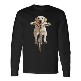 ラブラドールレトリバー サイクリング 長袖Tシャツ - Kawaiitshirt