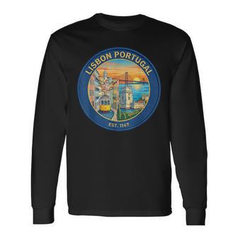 リスボン ポルトガル 旅行 お土産 都市 ランドマーク 観光ギフト 長袖Tシャツ - Kawaiitshirt