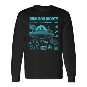 リック・アンド・モーティ・ポータル・ホップリック・アンド・モーティ・マーチ 長袖Tシャツ - Kawaiitshirt