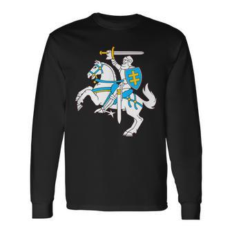 リトアニアン 紋章 ヴィティス シャツ Lietuva プライドギフト 長袖Tシャツ - Kawaiitshirt