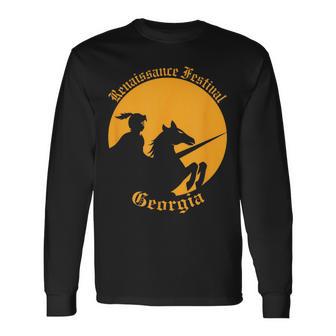 ルネッサンス・フェスティバル ジョージア・ナイト&ホース 長袖Tシャツ - Kawaiitshirt