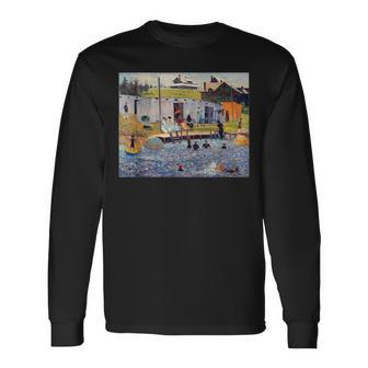 ルノワール 面白いtシャツ アート 絵画 メンズ レディース 面白い 服 美術 おもしろ 長袖Tシャツ - Kawaiitshirt