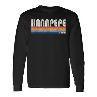 レトロ ヴィンテージ 70年代80年代スタイル ハナペペ、Hi 長袖Tシャツ - Kawaiitshirt