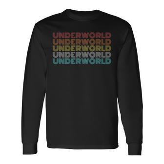 レトロ ヴィンテージ アンダーワールド 長袖tシャツ 長袖Tシャツ - Kawaiitshirt