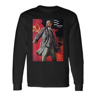 レーニンは生きた、レーニンは生きる、レーニンは生きる！ソビエト。Ovi8 長袖Tシャツ - Kawaiitshirt