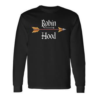 ロビン・フッドの矢 長袖Tシャツ - Kawaiitshirt
