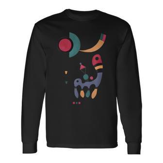 ワシリー・カンディンスキーによるステンシル構成1944 長袖Tシャツ - Kawaiitshirt