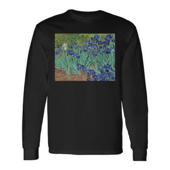 ヴィンセント・ファン・ゴッホによるアイリス1889 長袖tシャツ 長袖Tシャツ - Kawaiitshirt