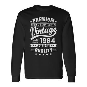 ヴィンテージ 1964 男性用 レトロ 面白い 1964 誕生日 長袖Tシャツ - Kawaiitshirt
