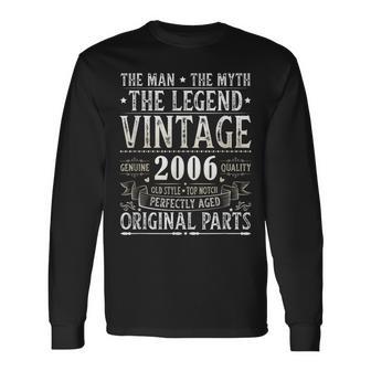 ヴィンテージ 2006 メンズ 限定版 Bday 2006 誕生日 長袖Tシャツ - Kawaiitshirt