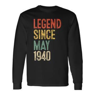 ヴィンテージ 86 誕生日デコレーション メンズ 86歳 1940 86歳の誕生日 長袖Tシャツ - Kawaiitshirt