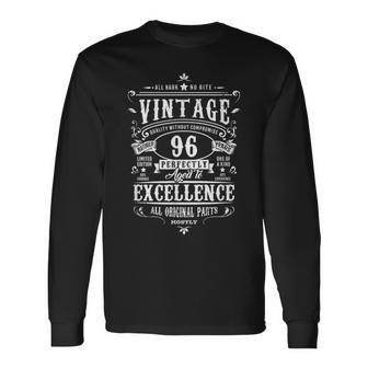 ヴィンテージ 96歳 誕生日プレゼント 男性用 96歳 長袖Tシャツ - Kawaiitshirt