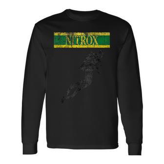 ヴィンテージ ニトロックス 旗 ダイバー スキューバダイビング 長袖Tシャツ - Kawaiitshirt