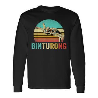 ヴィンテージ ビントロング シャツ サンセット 長袖Tシャツ - Kawaiitshirt
