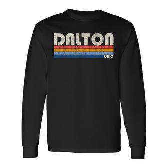 ヴィンテージ レトロ 70年代80年代スタイル オハイオ州ダルトンの故郷 長袖Tシャツ - Kawaiitshirt
