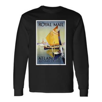 ヴィンテージ ヴェニス ヨット 運河 長袖Tシャツ - Kawaiitshirt