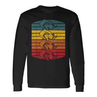 ヴィンテージ 動物 オイスター 恋人 レトロ 70年代 80年代 長袖Tシャツ - Kawaiitshirt
