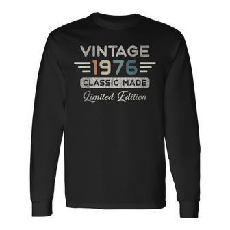 ヴィンテージ1976限定版 50歳の誕生日 長袖Tシャツ - Kawaiitshirt