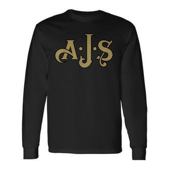ヴィンテージajsオートバイ。 長袖Tシャツ - Kawaiitshirt