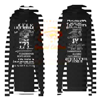 ヴィンテージカー 1971 年 55 歳の誕生日 1971 年のクラシックカー 長袖Tシャツ - Kawaiitshirt