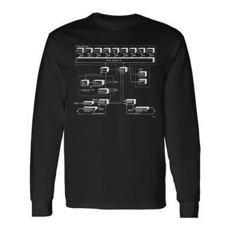 ヴィンテージサイバーセントラルcpu170プロセッサ1970年代図 長袖Tシャツ - Kawaiitshirt