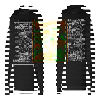 ヴィンテージ・ハロウィーン・クラシック・ホラー映画ポスター ホラーフェスト 長袖Tシャツ - Kawaiitshirt