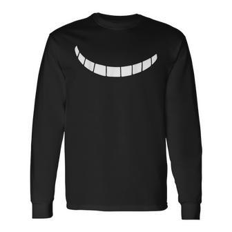 不思議の国のアリスに微笑むチェシャ。 長袖Tシャツ - Kawaiitshirt