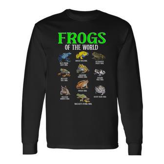 世界のカエル カエル種 生物学 自然 長袖Tシャツ - Kawaiitshirt