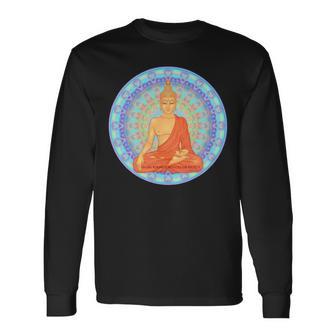 仏 マインドフルネス 仏前 ガウタマ仏教 愛 優しさ 長袖tシャツ 長袖Tシャツ - Kawaiitshirt