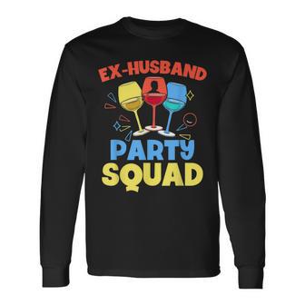 元夫パーティー隊 離婚 皮肉なことに セパレート バツイチ 元 長袖Tシャツ - Kawaiitshirt