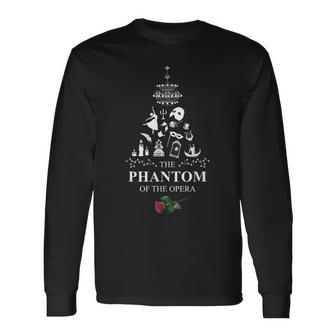 公式「オペラの怪人」クリスマスツリー 長袖Tシャツ - Kawaiitshirt