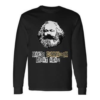 共産主義を再び素晴らしいものにする、カール・マルクス、コムニスムス、マルクス 長袖Tシャツ - Kawaiitshirt
