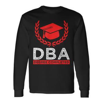 博士 Dba 学生 経営学博士 長袖Tシャツ - Kawaiitshirt