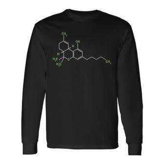 大麻シャツ ウィードポット 分子 Thc マリファナ ストーナー ギフト 長袖Tシャツ - Kawaiitshirt