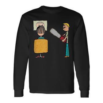 怖い床屋スウィーニートッド 長袖Tシャツ - Kawaiitshirt
