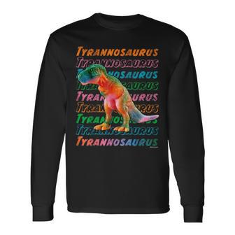 恐竜 Tyrannosaurus ティラノサウルス 長袖Tシャツ - Kawaiitshirt